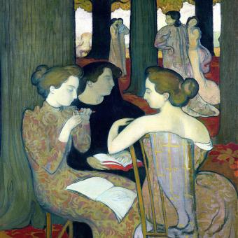 Maurice Denis: Múzy (1893; olej na plátně, Musée d’Orsay, Paříž)