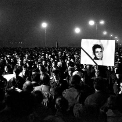 Manifestace po úmrtí Jana Palacha 20. ledna 1969