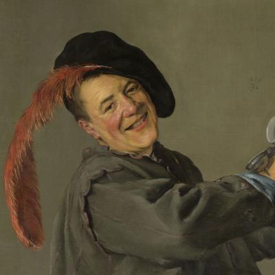 Judith Leyste: Veselý piják, 1629, olej na plátně