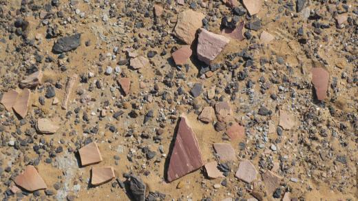 Keramické střepy v el-Hajez