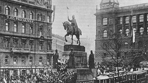 Demonstrace na Václavském náměstí, 28.10.1918