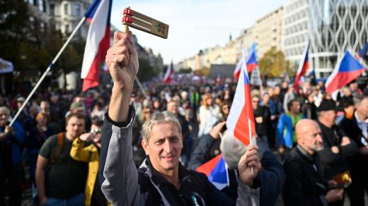Demonstrace na Václavském náměstí dne 28. října