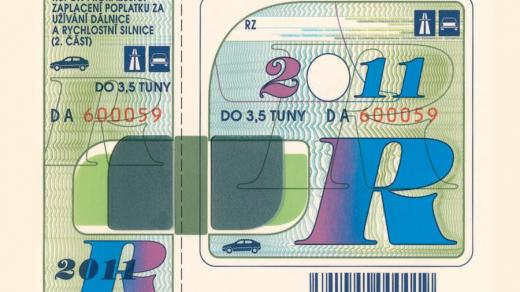 Roční dálniční známka pro rok 2011