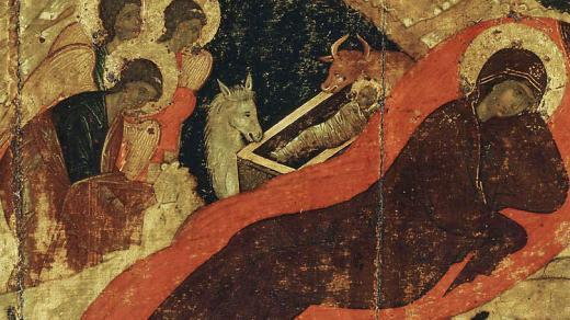 „Narození Krista“ od Andreje Rubleva z roku 1405 