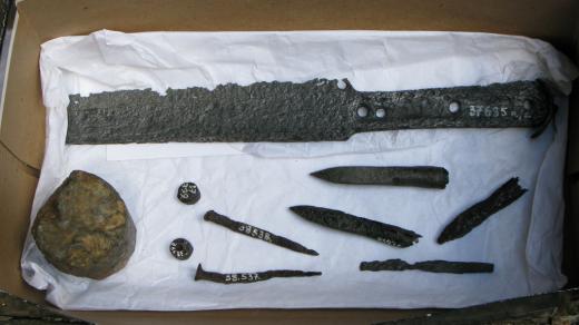Archeologické nálezy z obléhacího tábora u Nového hradu u Kunratic