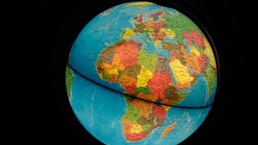 Globus politicky, Afrika a Evropa