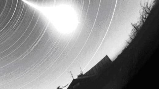 Bolid Beskydy pořízený celooblohovou kamerou na stanici Lysá hora 21.1. 1999
