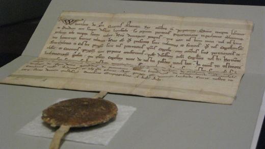 Listina českého krále Václava I. z roku 1250 (Archiv Pražského hradu)