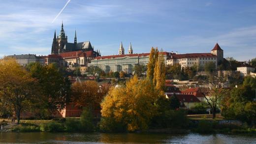 Pohled na Hradčany a Pražský hrad