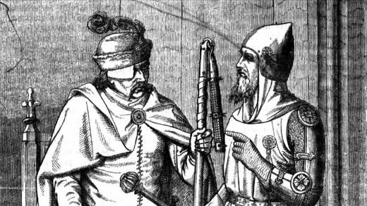 Jan Žižka z Trocnova (vlevo)