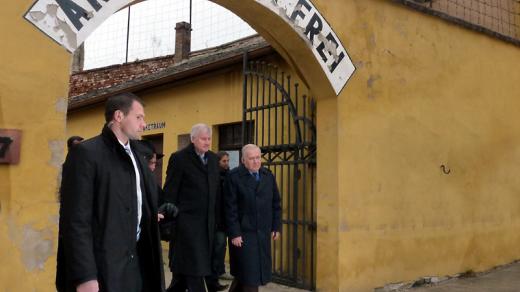 Premiér Seehofer v Terezíně (uprostřed).jpg
