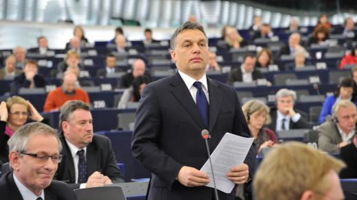 Viktor Orbán v Evropském parlamentu