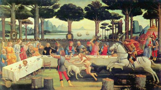 Sandro Botticelli: Výjev z Dekameronu