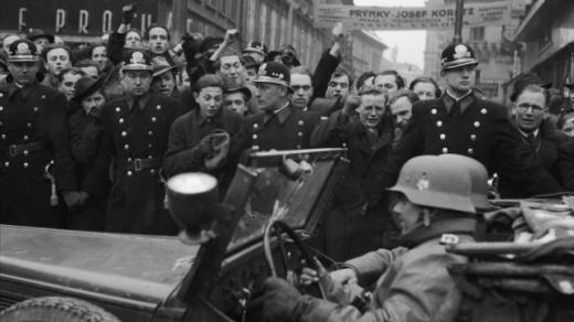 okupace, německá armáda, protest, 15.3.1939 