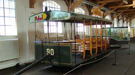 Vagón koněspřežné tramvaje z roku 1886