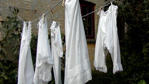 vyprané prádlo