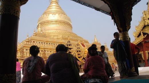 Zlatá pagoda je jednou z těch nejznámějších v Baganu