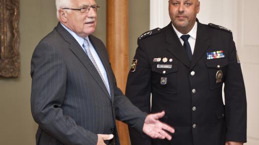 Prezident Václav Klaus přijal policejního prezidenta Petra Lessyho