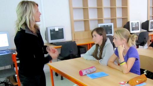 Učitelka Martina Parmová učí děti, jak zdravě žít