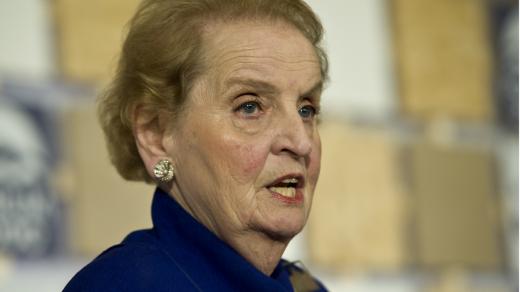 Bývalá americké ministryně zahraničních věcí Madeleine Albrightové v Praze