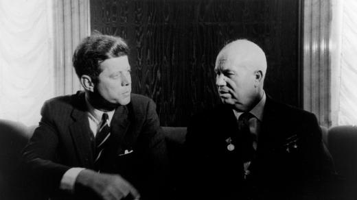John Fitzgerald Kennedy a Nikita Sergejevič Chruščov v červnu 1961