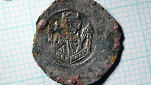 Nalezená denárová ražba knížete a krále Vladislava II. z doby jeho královské vlády (kníže v letech 1140-1158, král v letech 1158 - 1174)