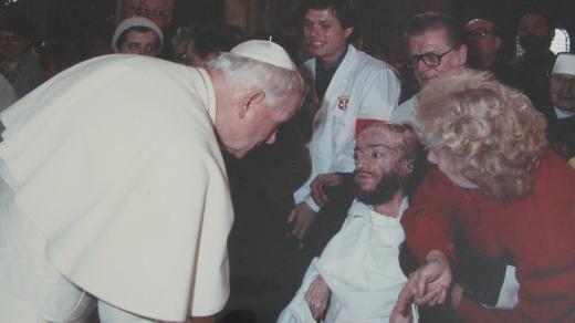 Julius Varga - setkání s papežem Janem Pavlem II.