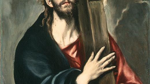 El Greco (Domenikos Theotokopoulos, 1541–1614): Kristus nesoucí kříž, asi kolem roku 1580 