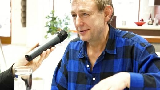 Jiří Hromada při rozhovoru