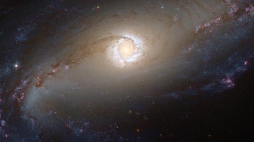 Galaxie NGC 1097 patří do skupiny Seyfertových galaxií. Aktivní černá díra v jejím středu požírá okolní disk a uvolňuje se tak intenzivní záření.