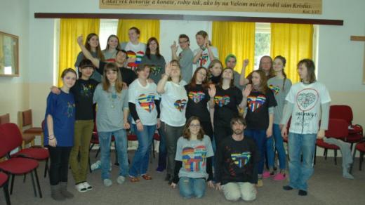 Mezinárodní dobrovolníci na semináři, který Slezská diakonie pořádala dohromady s partnerskou organizací Ekumenická rada církví na Slovensku