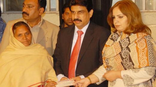 Pákistánský ministr pro menšiny Šahbáz Bhátí na snímku z roku 2009