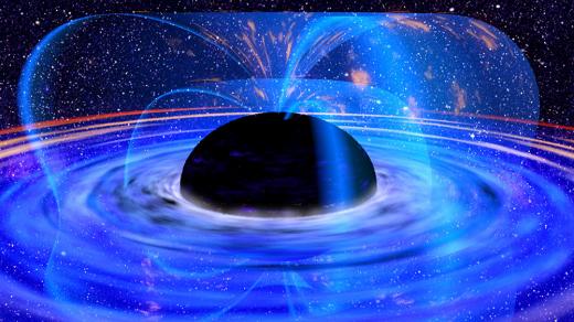Černá díra v centru galaxie