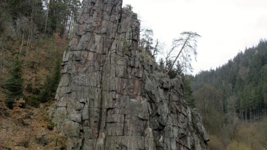 Svatošské skály - detail skalního masivu