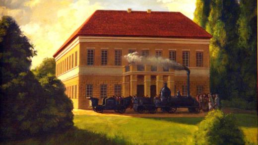 V roce 1841 zde dokonce jezdila na 150 m dlouhé dráze první parní lokomotiva s jedním vozem pro dva pasažéry