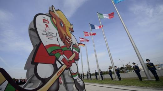 Slavnostní zahájení mistrovství světa v ledním hokeji v běloruském Minsku
