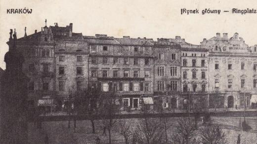 Krakov, historická pohlednice