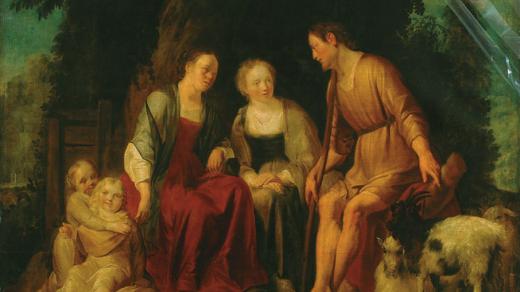 Jákobovo setkání s Ráchel a Leou. Autor: Frans Pietersz de Grebber, 1628
