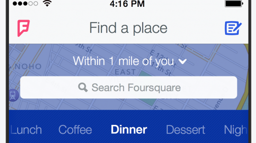Aplikace Foursquare změnila rozhraní i funkce