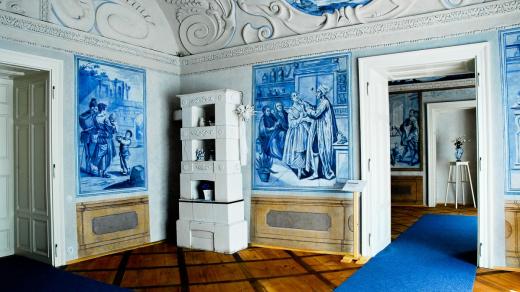 Modré salonky zámku Křinec