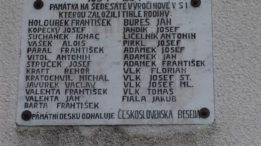 Pamětní deska na domě krajanů, Vojvodina