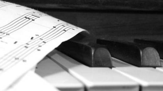 Hudba, klavír, muzika, noty