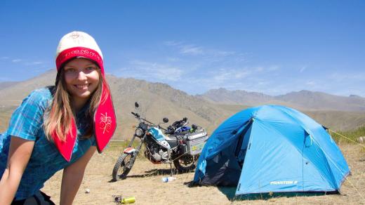Dominika Gawliczková na cestě do Kyrgyzstánu: Cesta na motorce bez GPS má větší atmosféru