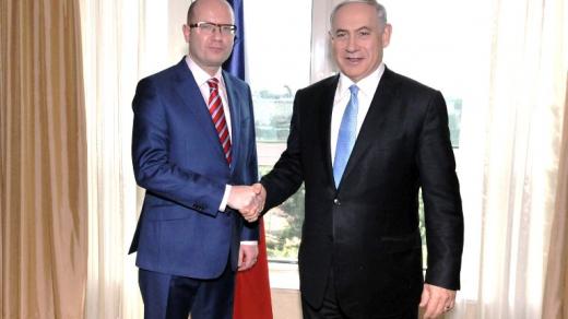 Český premiér Bohuslav Sobotka jednal v Jeruzalémě s izraelským protějškem Benjaminem Netanjahuem