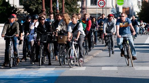 Cyklisti v Kodani     