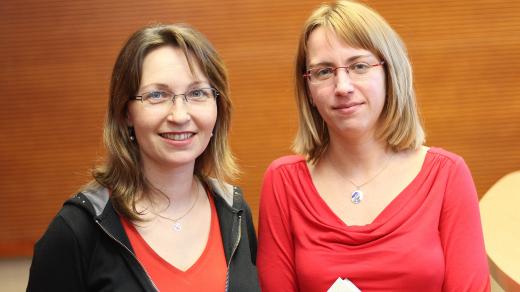 Lucie Tučková s moderátorkou Dášou Kubíkovou