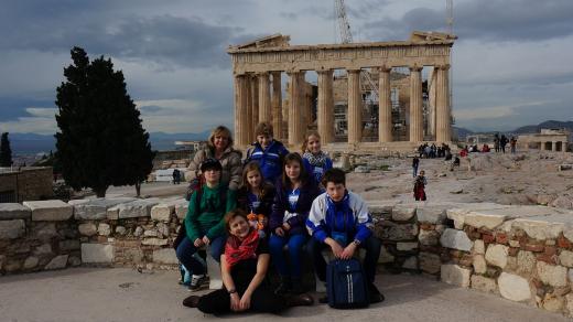 Ušoun si udělal výlet do Řecka: Akropolis