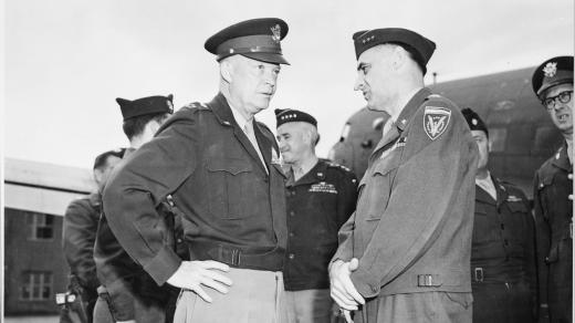 Generál Dwight D. Eisenhower na konferenci v Postupimi 20. července 1945