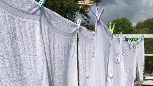 prádlo, vyprané prádlo, sušení prádla