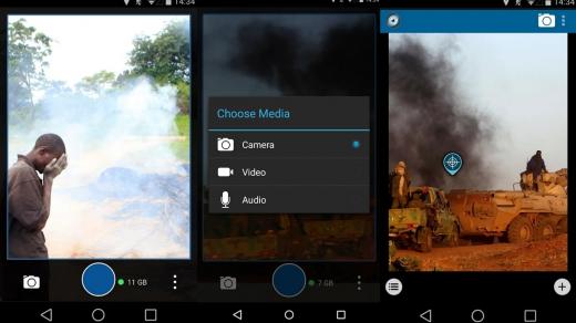 Aplikace eyeWitness to Atrocities 